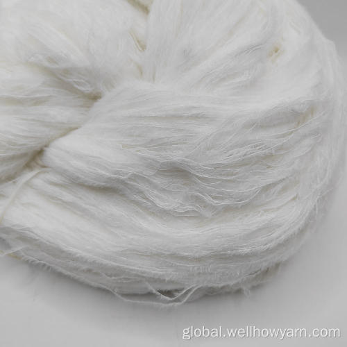 Nylon Raw White Yarn 100% NYLON 0.85CM STRAIGHT FEATHER YARN RWH Manufactory